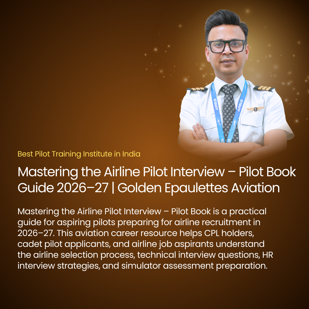 Mastering the Airline Pilot Interview – Pilot Book Guide 2026–27 | Golden Epaulettes Aviation